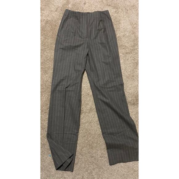 Piazza Sempione Gray brown Wool Pants 4 sophia - Picture 6 of 13